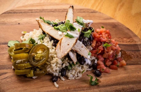 Chido, Burrito, Chicken, Rice, Bowl, EV
