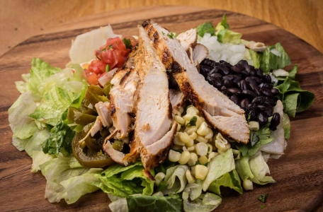 Chido, Burrito, Chicken, Salad, EV